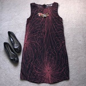 VGUC Halogen Gray & Pink Shift Dress